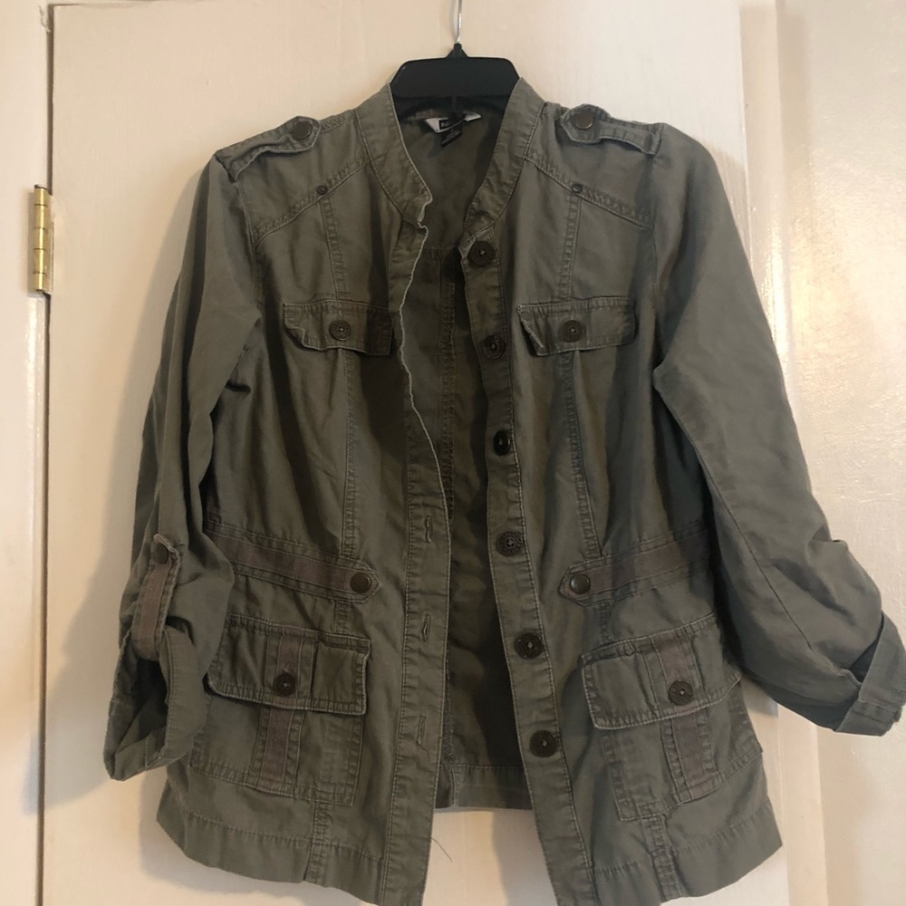Army green cardigan/jacket
